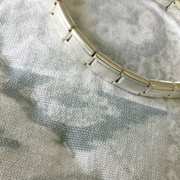 2tone silver metal bracelet - Picture 2 of 4